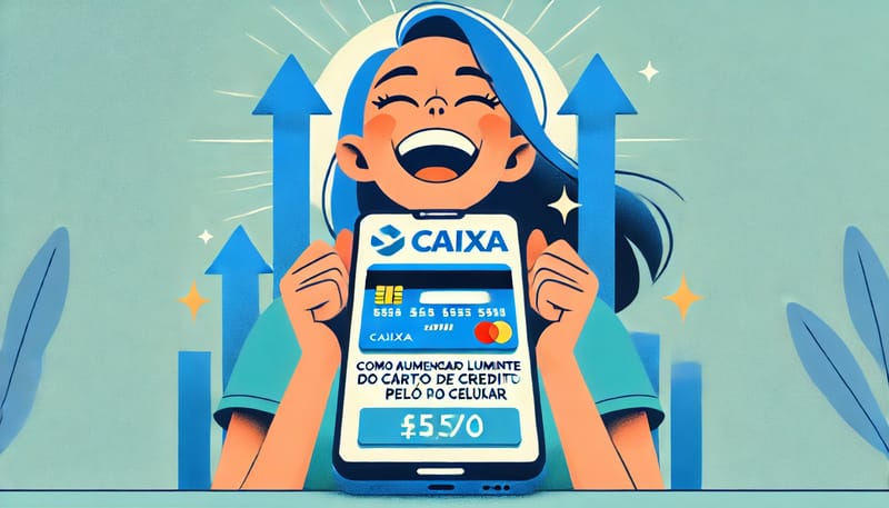 Como aumentar o meu limite do cartão de crédito Caixa pelo celular?