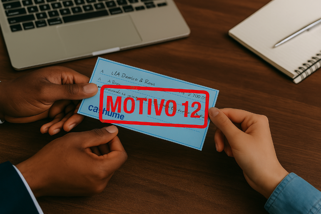 Cheque devolvido motivo 12: Entenda a razão e veja o que fazer!